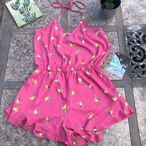 Boutique flamingo romper